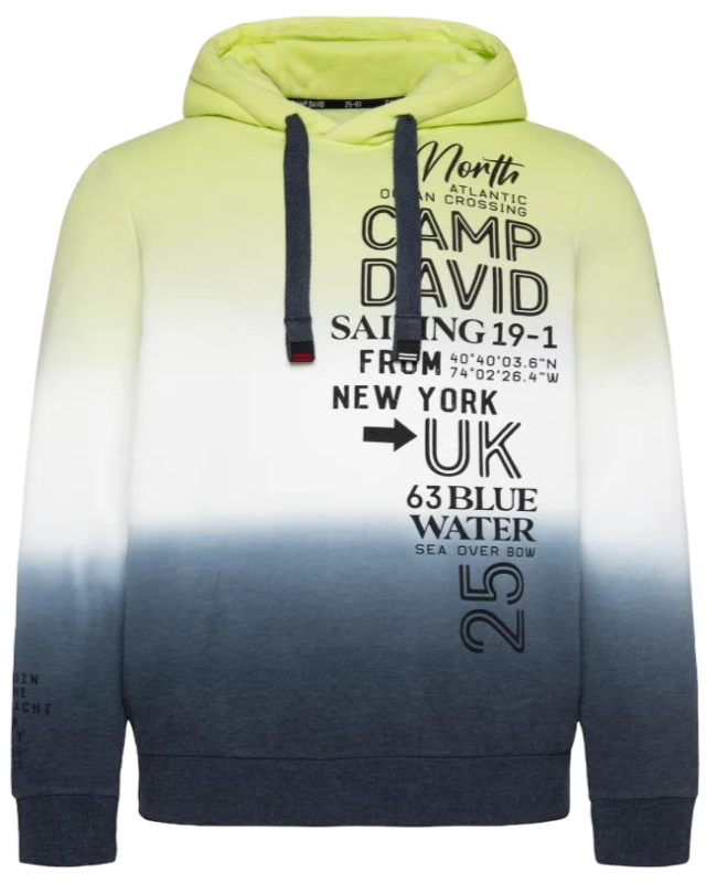 Color-blocked hoodie: Maritime-inspired style with soft comfort