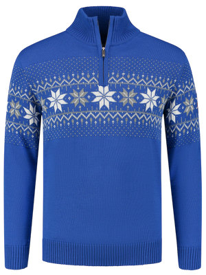 Norwegian Mens Pullover Merino, Bleu