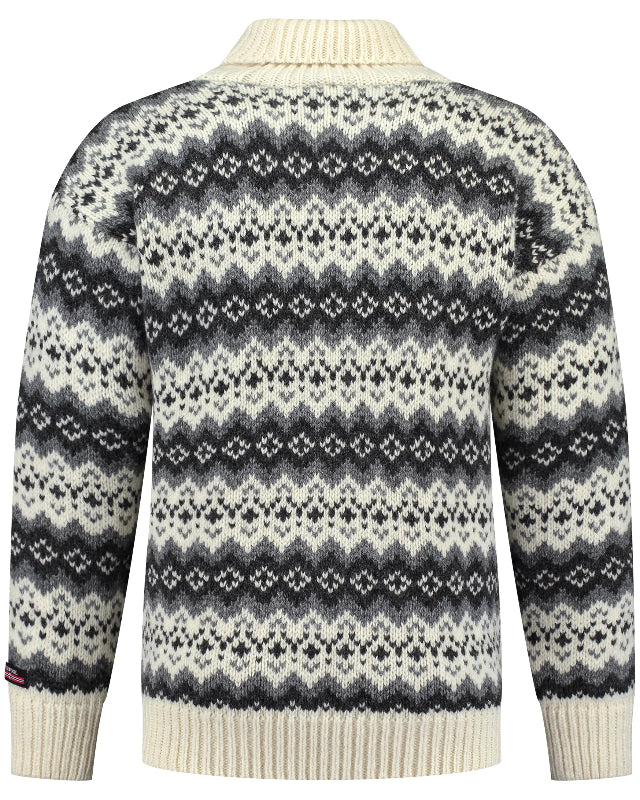 Icelandic sweater with roll neck of 100% pure new wool