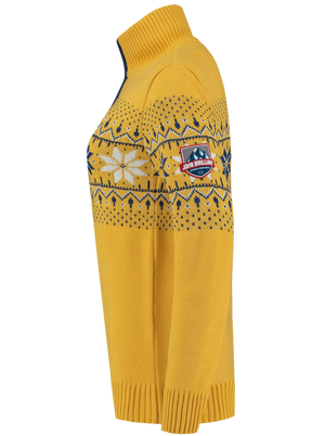 John Brillant Norwegian Womens Pullover Fargerik, yellow
