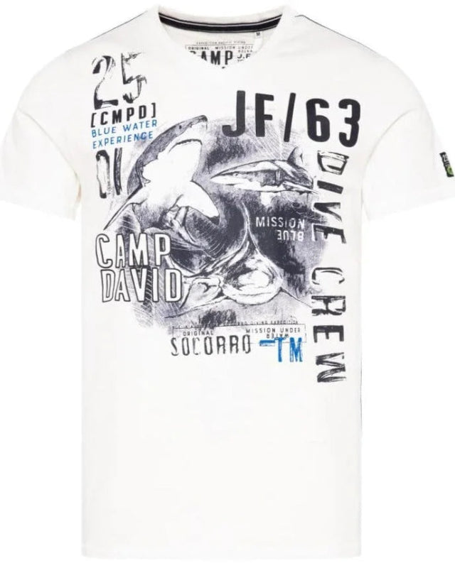 Look stylish with this CAMP DAVID diving-inspired t-shirt – Stateshop Fashion