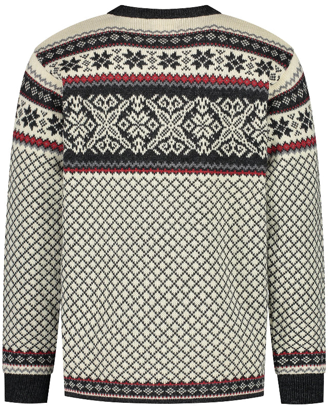 Nordic crew neck Sweater, off-White