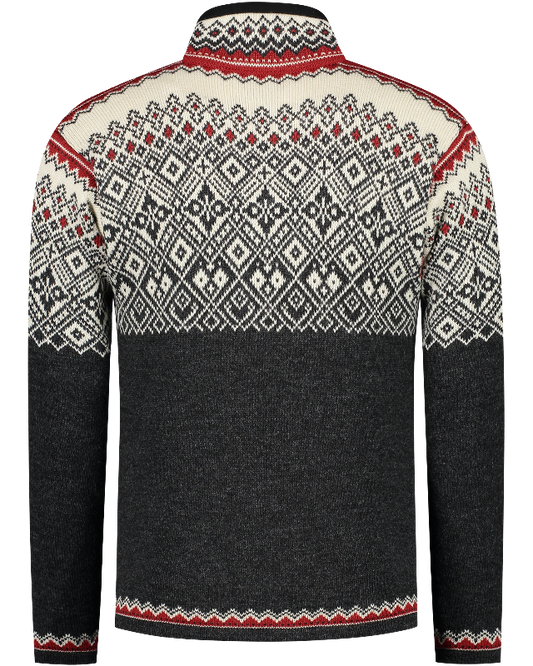 Nordic zip sweater, Traditional Charcoal