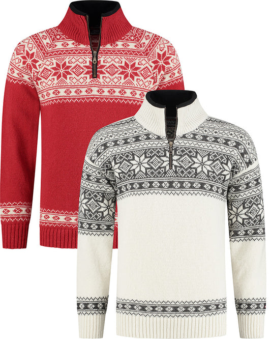 Norwegian sweater in Setesdals design made of 100% pure wool