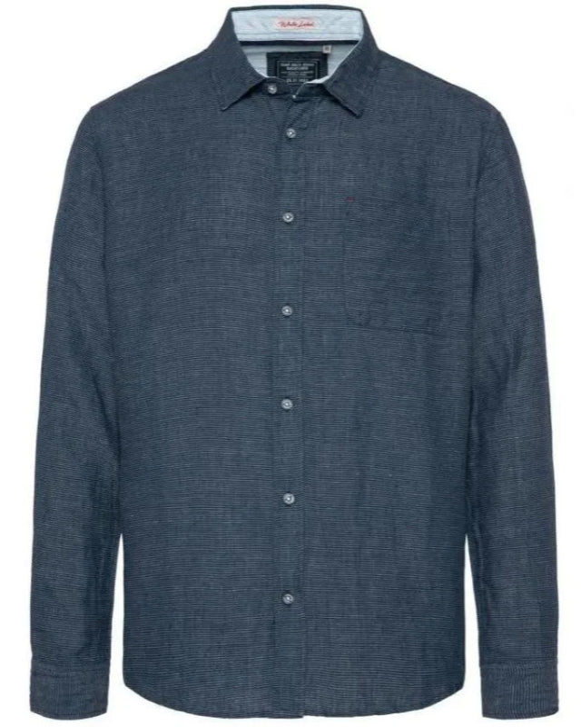 Shirt Linen, dark blue