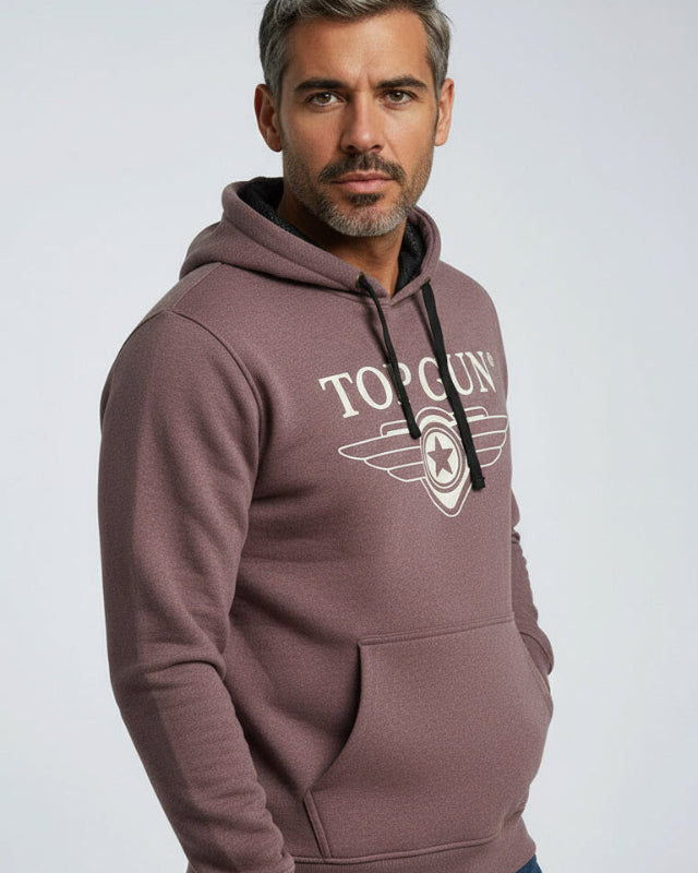 Top Gun "Logo TST" hoodie with patches on the sleeve