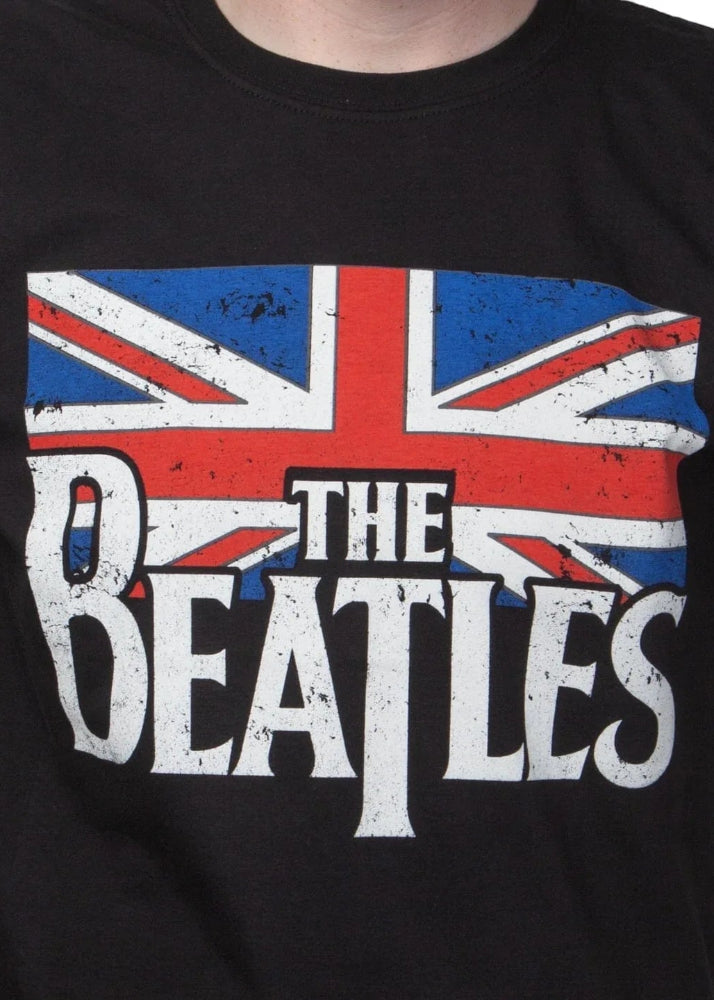 T-shirt Beatles "Vintage Flag" Black