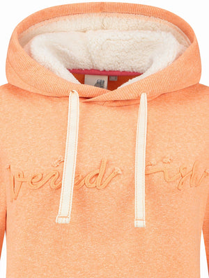 Weirdfish Branded Hoodie, Apricot