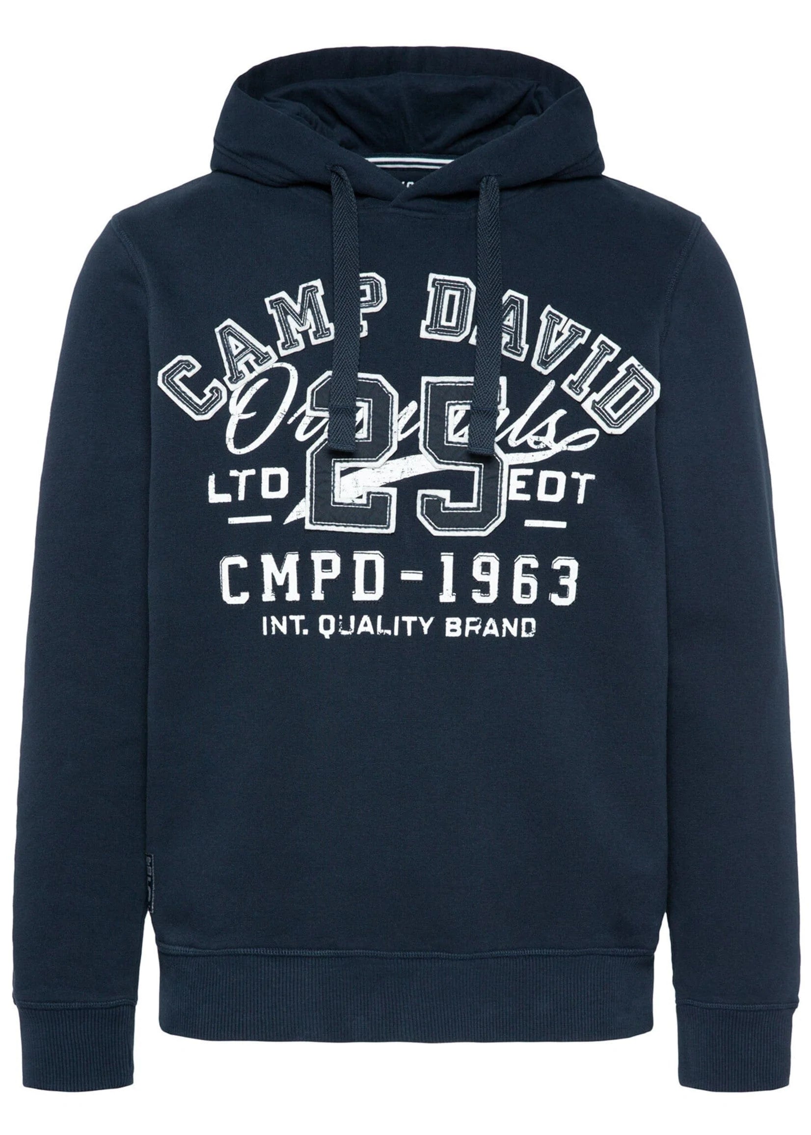 Camp David Retro Hooded Sweatshirt, Darkblue
