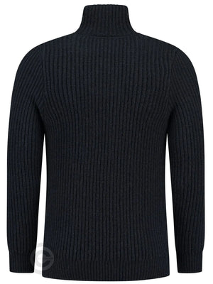 NorfindeHard wearing rib sweater, darkblue
