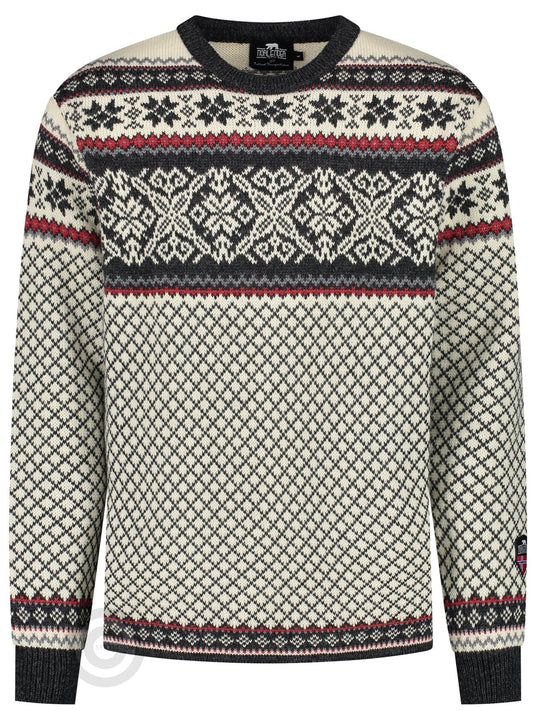 NorfindeNordic crew neck Sweater, off-White