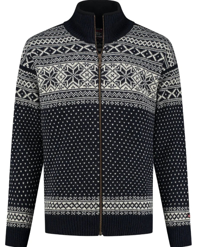 Cardigan made of 100% pure new Norwegian wool, darkblue