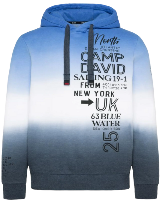 Color-blocked hoodie: Maritime-inspired style with soft comfort