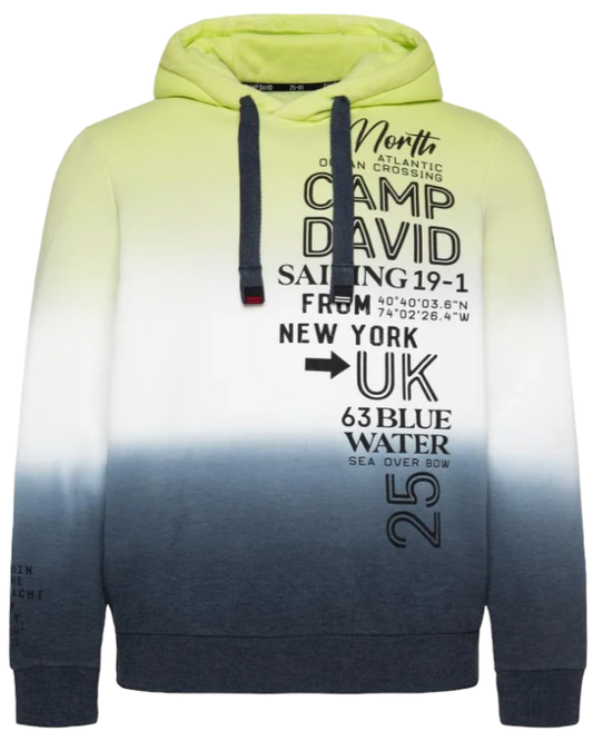 Color-blocked hoodie: Maritime-inspired style with soft comfort