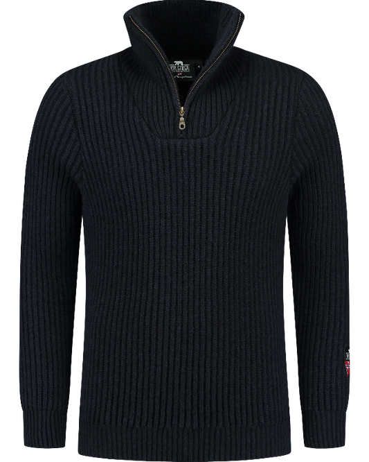 Hard wearing rib sweater, darkblue