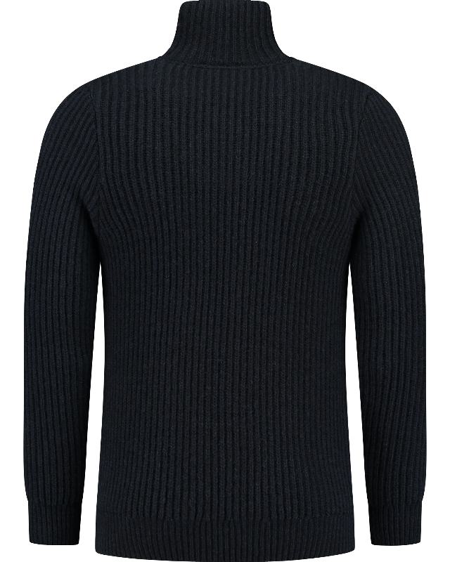 Hard wearing rib sweater, darkblue