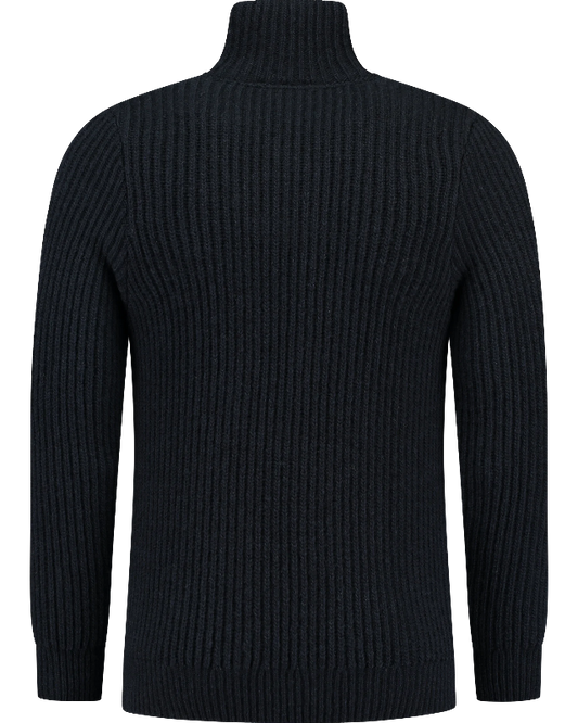 Hard wearing rib sweater, darkblue