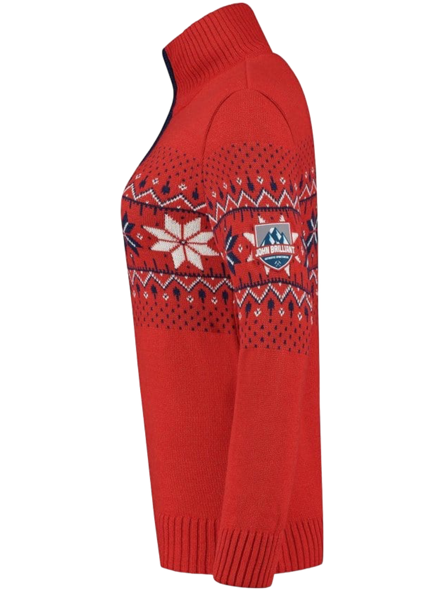 John Brillant Norwegian Womens Pullover Fargerik, red