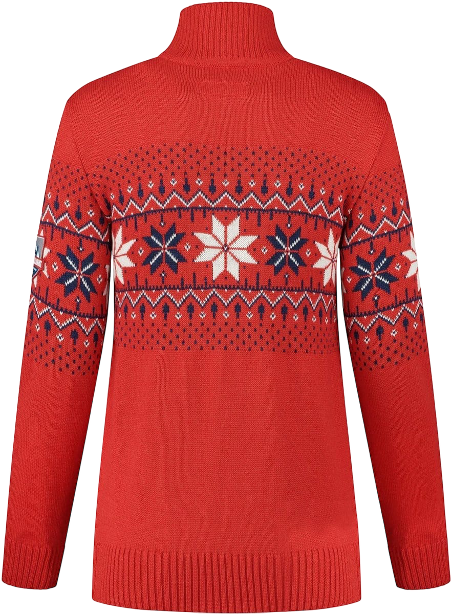 John Brillant Norwegian Womens Pullover Fargerik, red