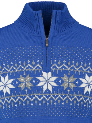 Norwegian Mens Pullover Merino, Bleu