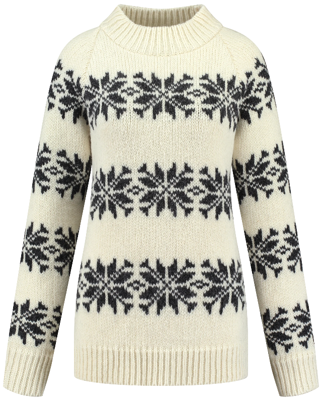 Icelandic jumper fitted with turtleneck of 100% pure wool