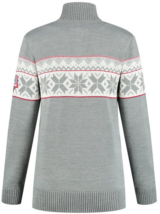 John Brillant Norwegian Womens Pullover Ullgenser, grey