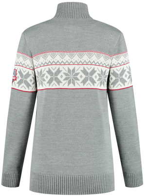 John Brillant Norwegian Womens Pullover Ullgenser, grey