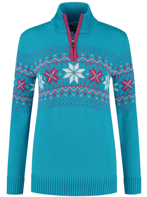 John Brillant Norwegian Womens Pullover Fargerik, blue