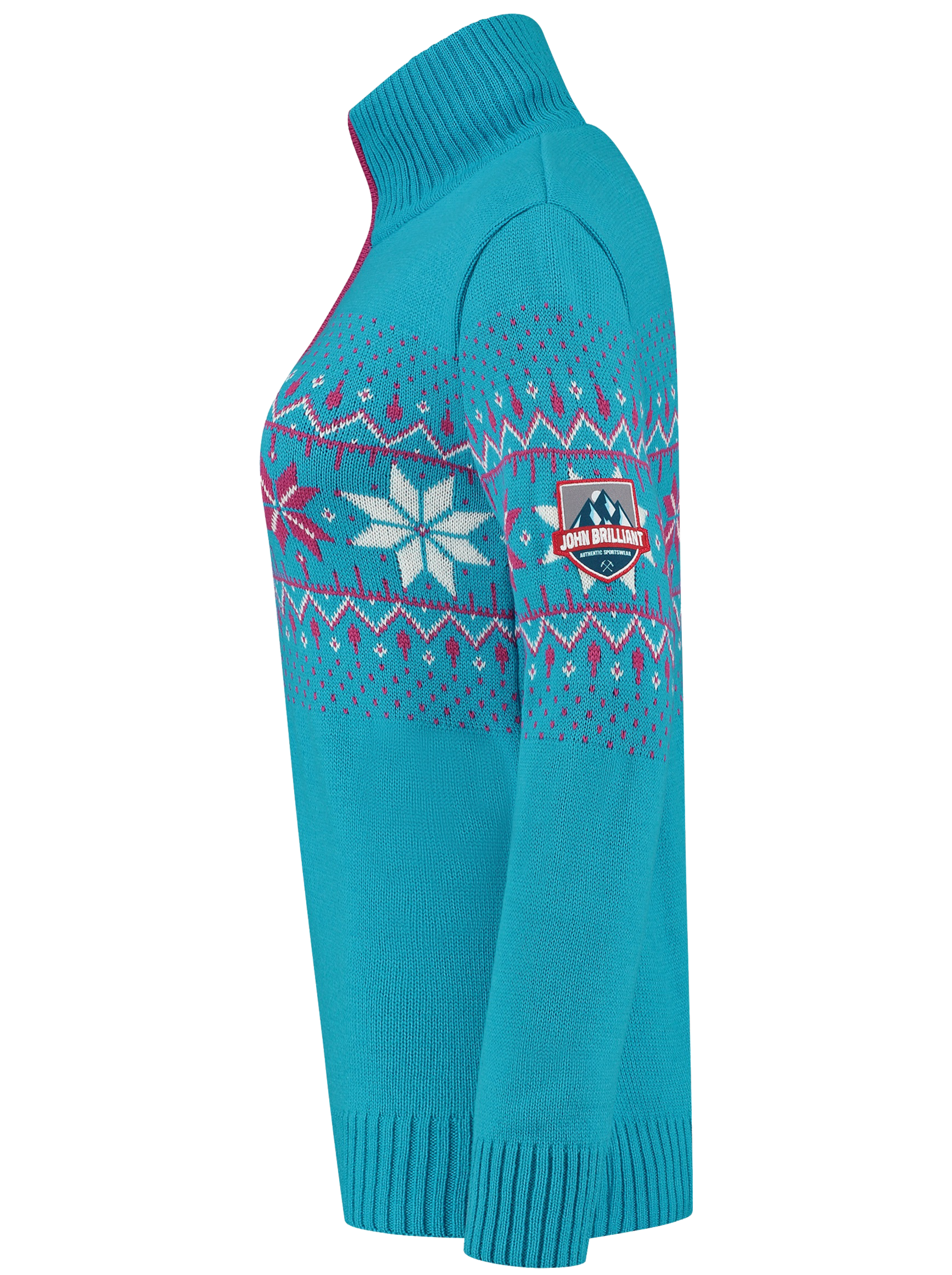 John Brillant Norwegian Womens Pullover Fargerik, blue