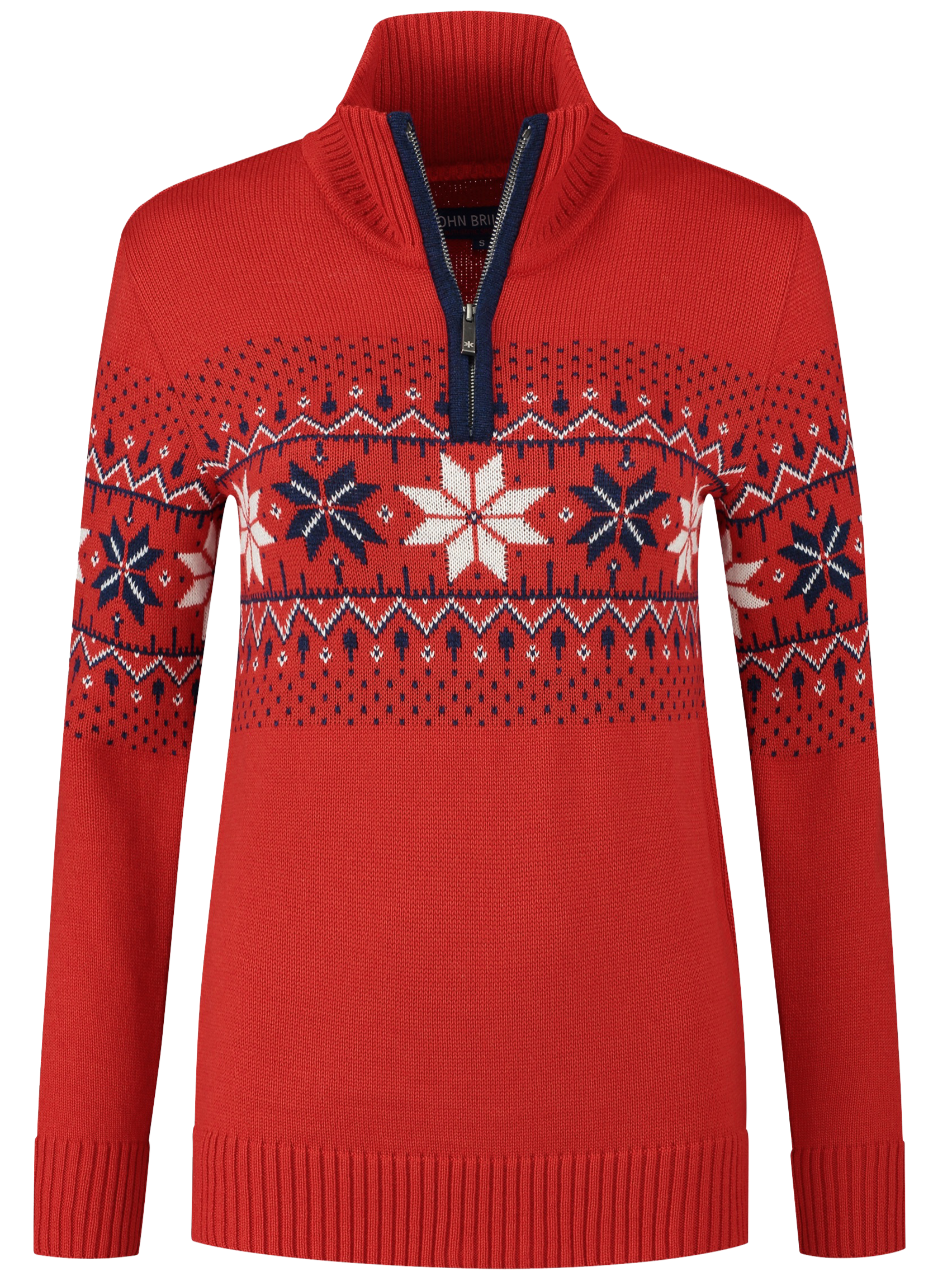 John Brillant Norwegian Womens Pullover Fargerik, red