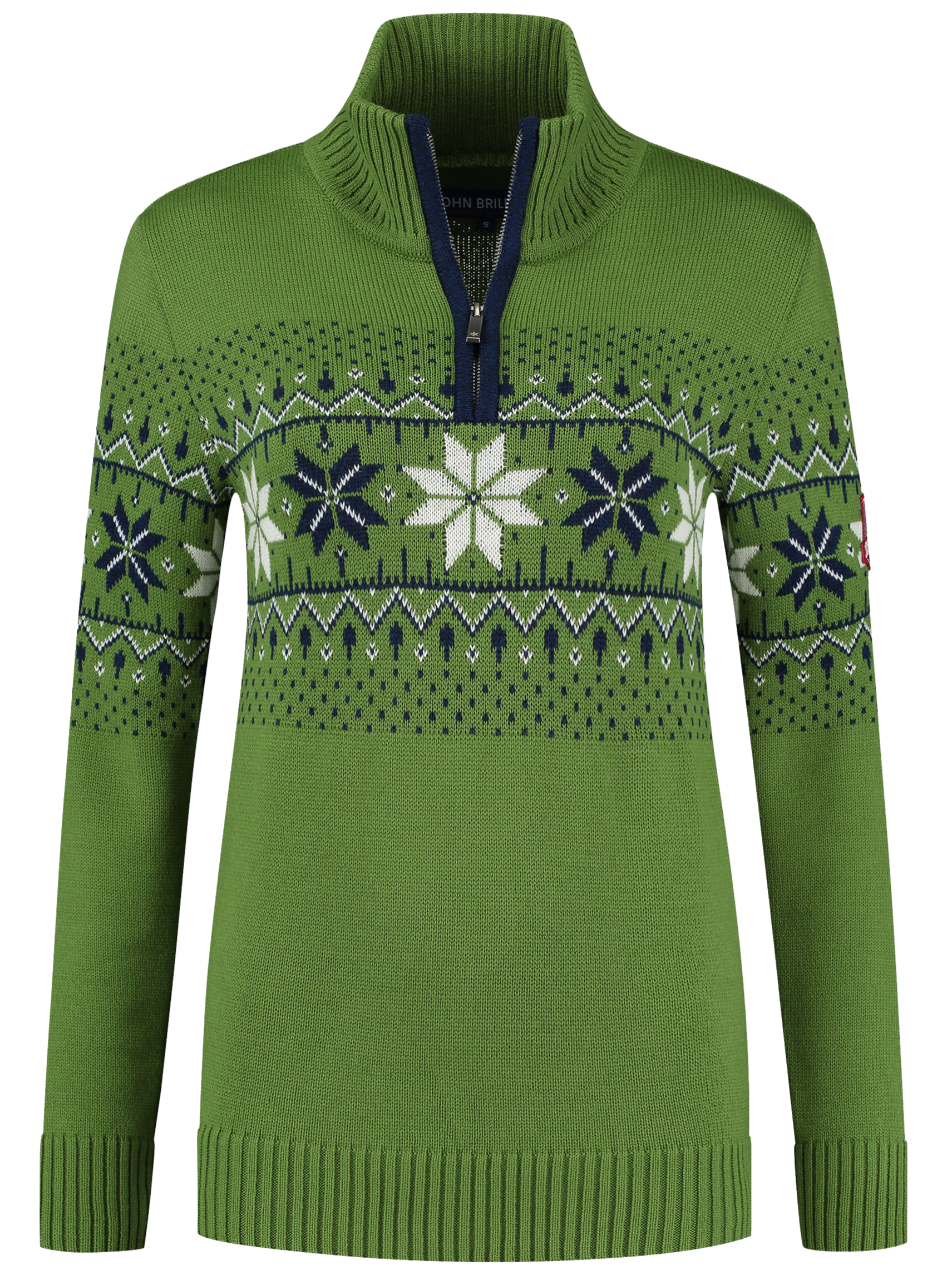 John Brillant Norwegian Womens Pullover Fargerik, green