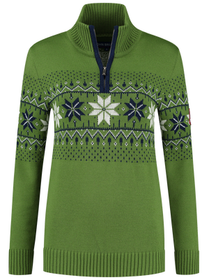 John Brillant Norwegian Womens Pullover Fargerik, green