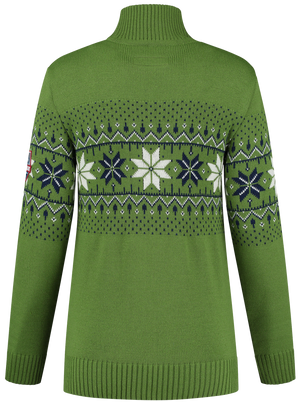 John Brillant Norwegian Womens Pullover Fargerik, green