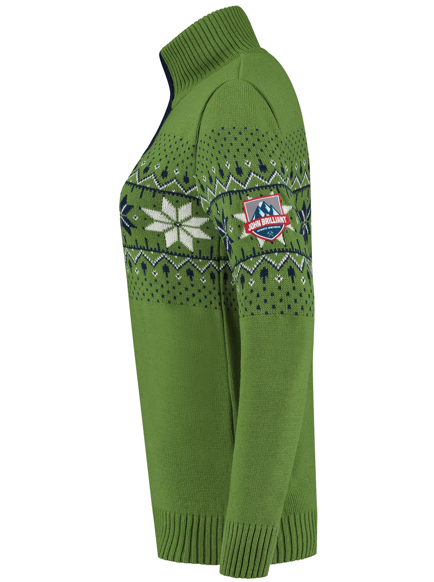 John Brillant Norwegian Womens Pullover Fargerik, green