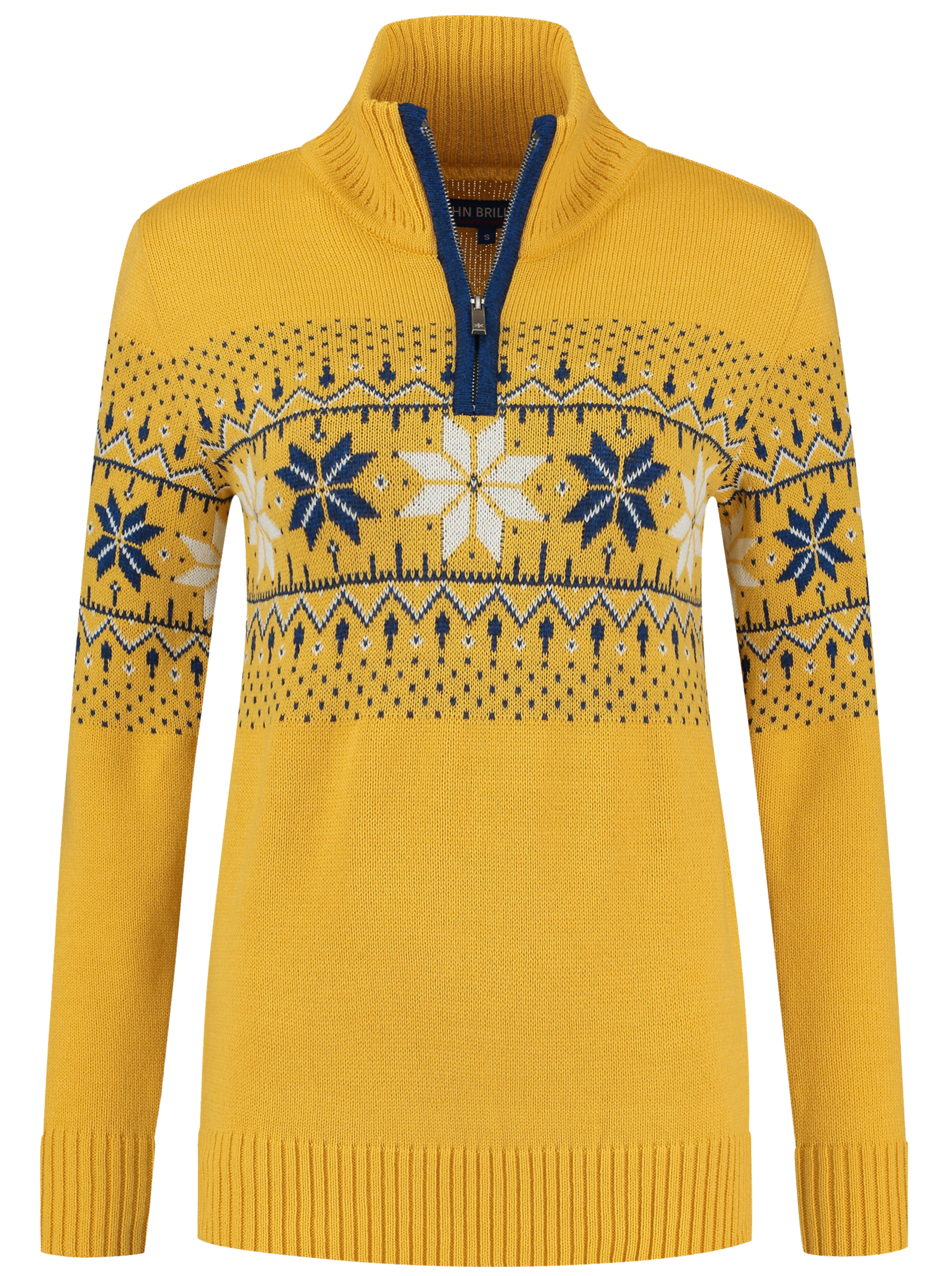 John Brillant Norwegian Womens Pullover Fargerik, yellow