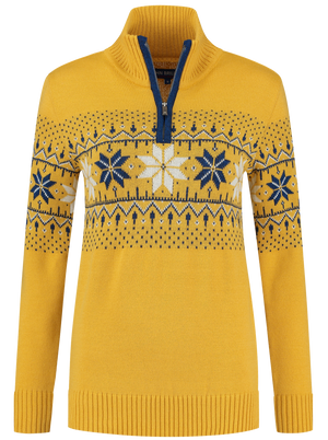 John Brillant Norwegian Womens Pullover Fargerik, yellow