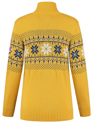 John Brillant Norwegian Womens Pullover Fargerik, yellow