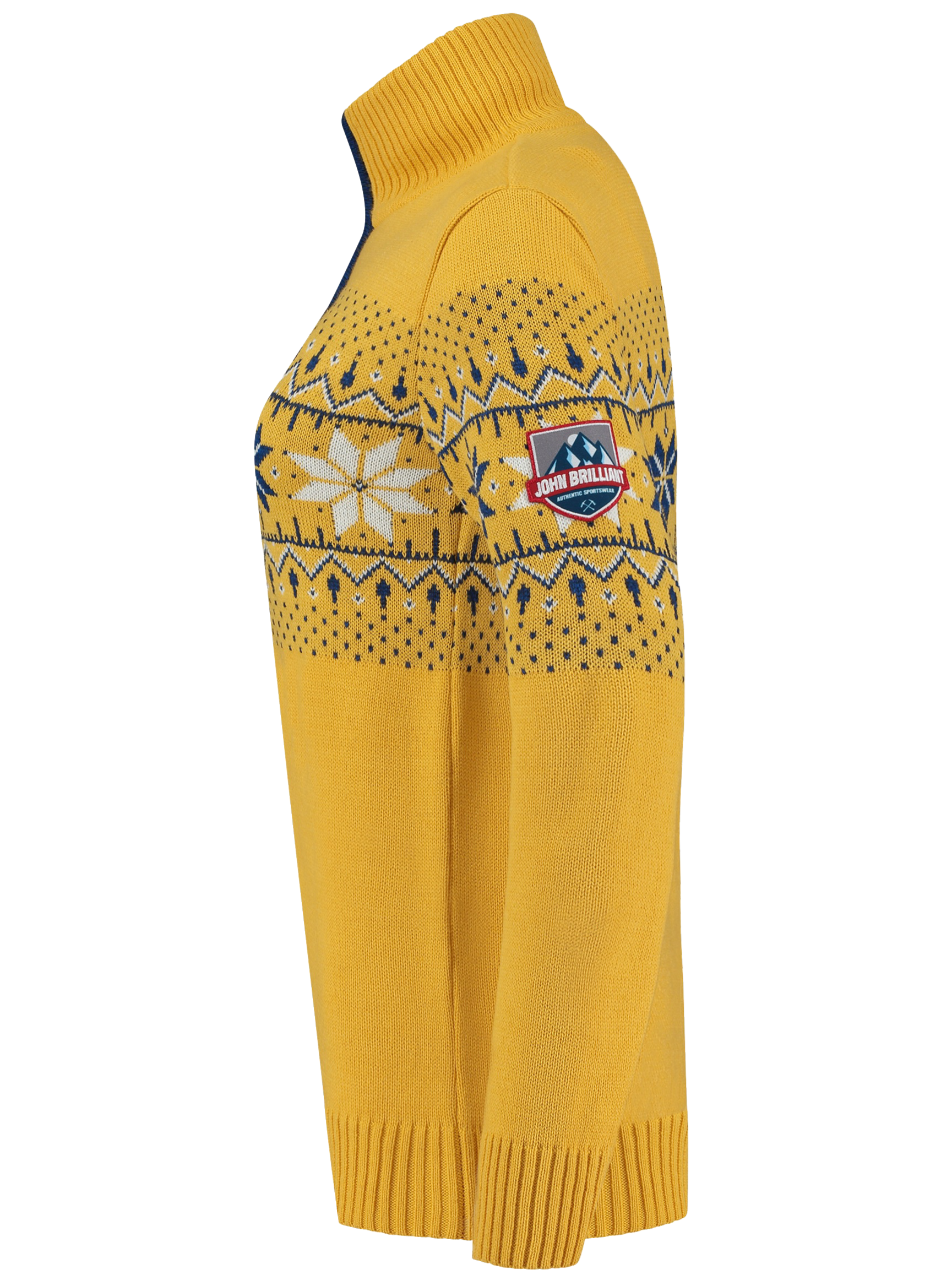 John Brillant Norwegian Womens Pullover Fargerik, yellow