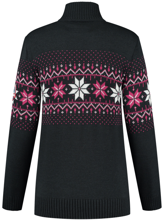 John Brillant Norwegian Womens Pullover Fargerik, black