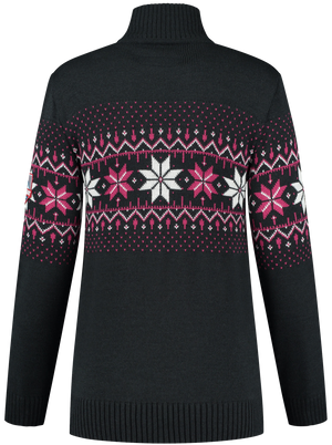 John Brillant Norwegian Womens Pullover Fargerik, black