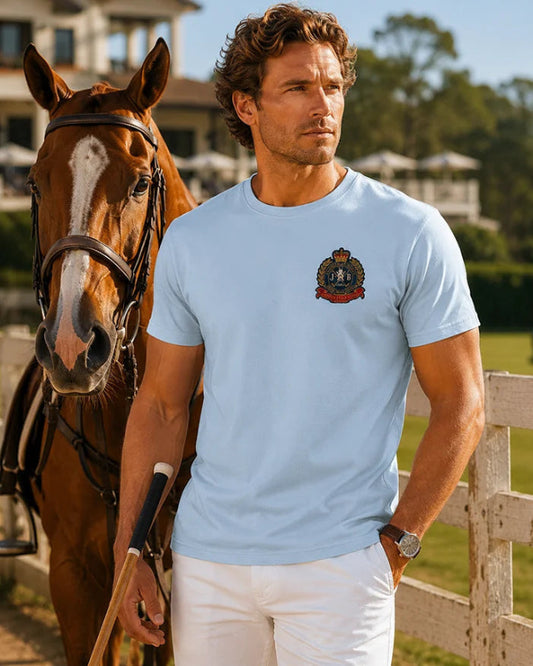 John Brilliant Heritage Polo Riders Tee - Blue