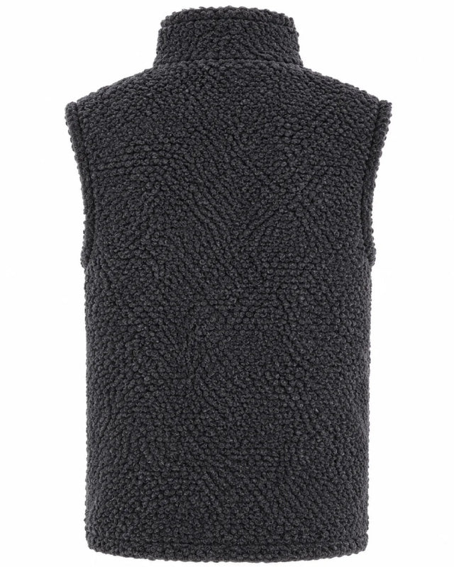 NORFINDE Merino wollen vest met rits – Antracietgrijs