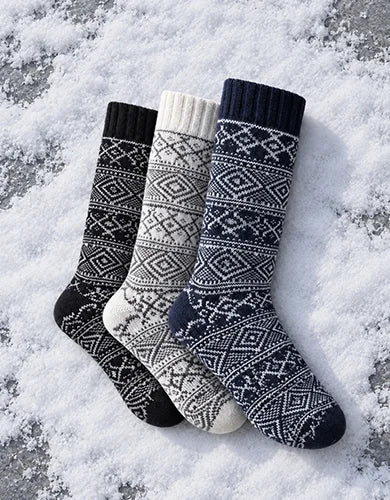 Nordic Wool Socks, 3-Pack