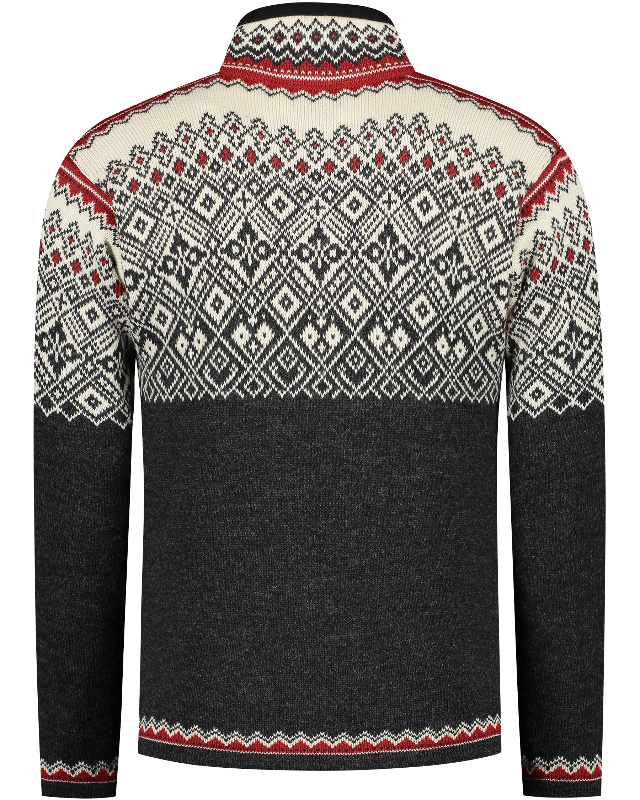 Nordic zip sweater, Traditional Charcoal