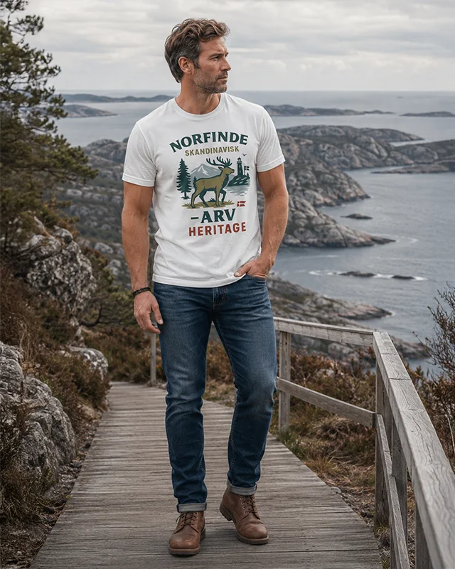 Norfinde Arv Heritage T-Shirt – Scandinavian Heritage - White