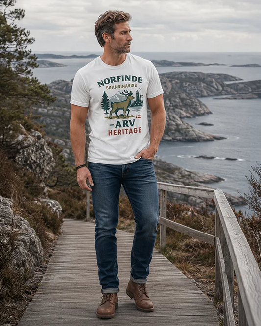 Norfinde Arv Heritage T-Shirt – Scandinavian Heritage - White