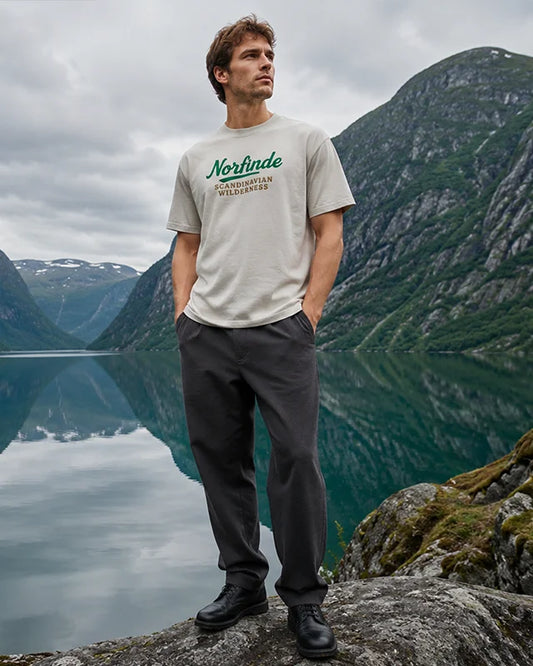 Norfinde Heritage Oversized T-Shirt – Scandinavian Style - Ecru