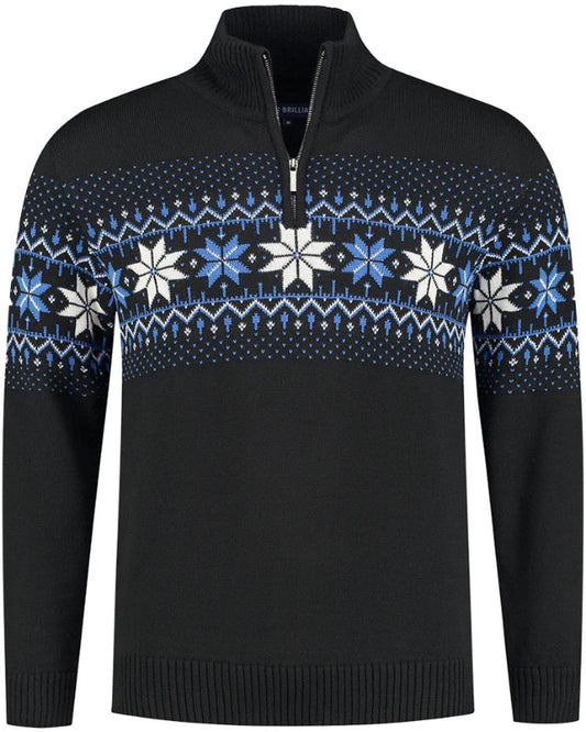 Norwegian Mens Pullover Merino, Black