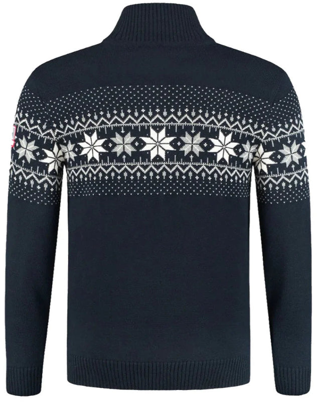 Norwegian Mens Pullover Merino, darkblue