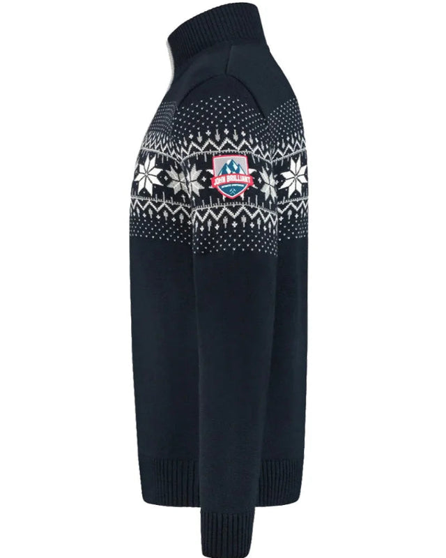 Norwegian Mens Pullover Merino, darkblue